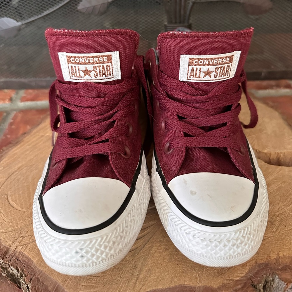 Converse Burgundy All Star Sneakers